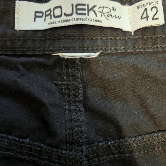 Projek Raw Men's 42 Black Denim Cargo Jean Shorts - Picture 3 of 9
